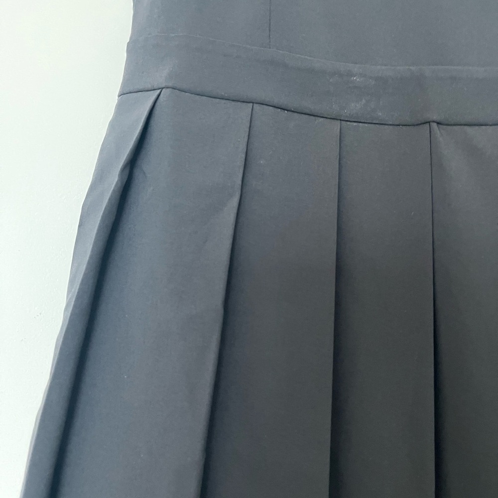 Tory Burch Black performance pleated collar gold dress size small $279 - Picture 7 of 15
